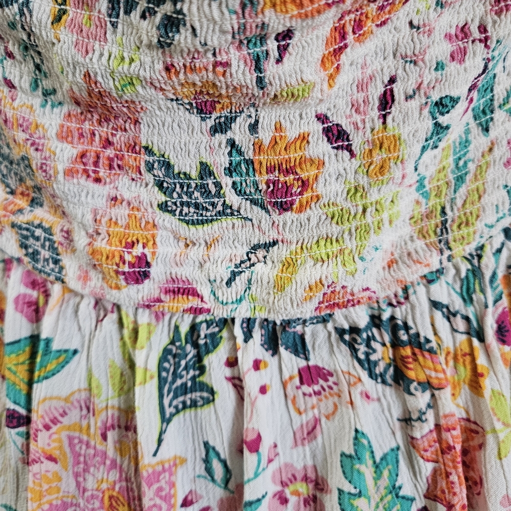 Floral halter dress. Size L - Picture 4 of 8